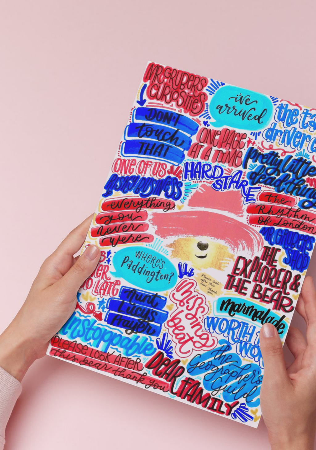 Paddington the Musical - Musical Inspired Glossy Print - Originally Hand Drawn
