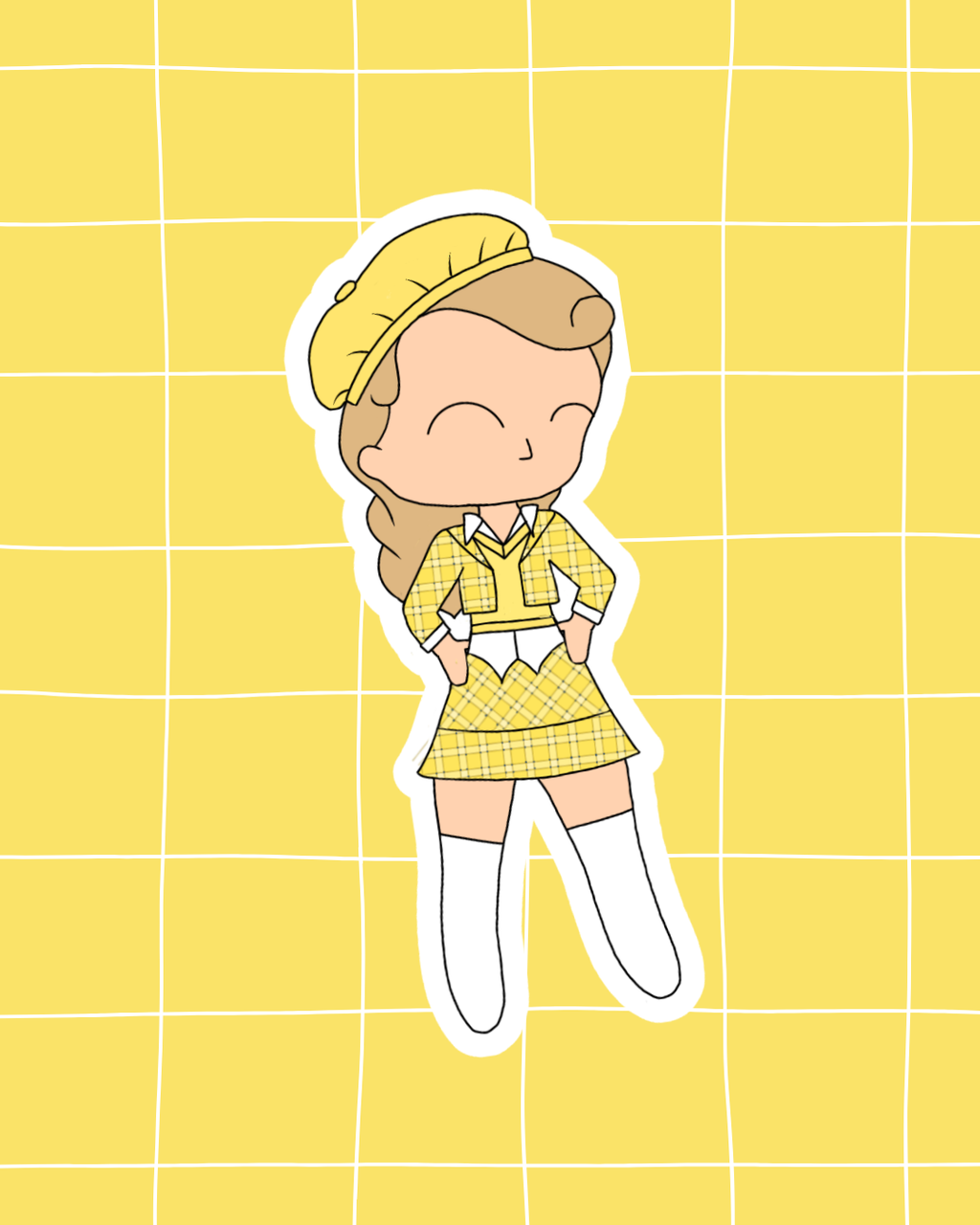 Clueless the Musical Inspired Vinyl Sticker | Cher – Perfect for Laptops, Water Bottles, Scrapbooks & More