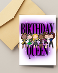 Six the musical Inspired Birthday Card and Envelope- Musical theatre gift