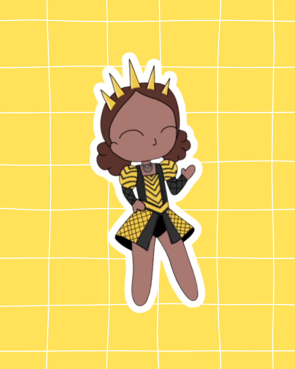 Six the Musical Inspired Vinyl Sticker – Catherine of Aragon | Perfect for Laptops, Water Bottles, Scrapbooks & More