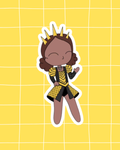 Six the Musical Inspired Vinyl Sticker – Catherine of Aragon | Perfect for Laptops, Water Bottles, Scrapbooks & More