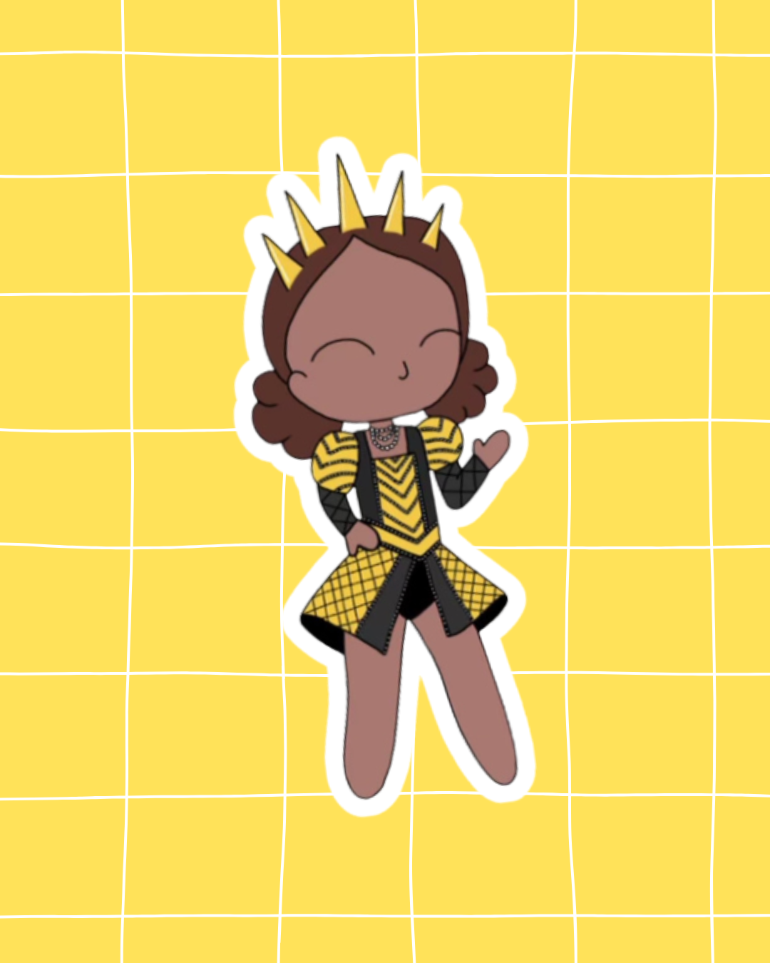 Six the Musical Inspired Vinyl Sticker – Catherine of Aragon | Perfect for Laptops, Water Bottles, Scrapbooks & More