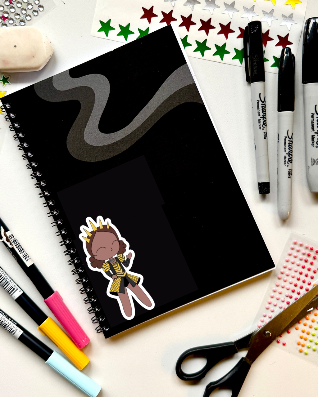 Six the Musical Inspired Vinyl Sticker – Catherine of Aragon | Perfect for Laptops, Water Bottles, Scrapbooks & More