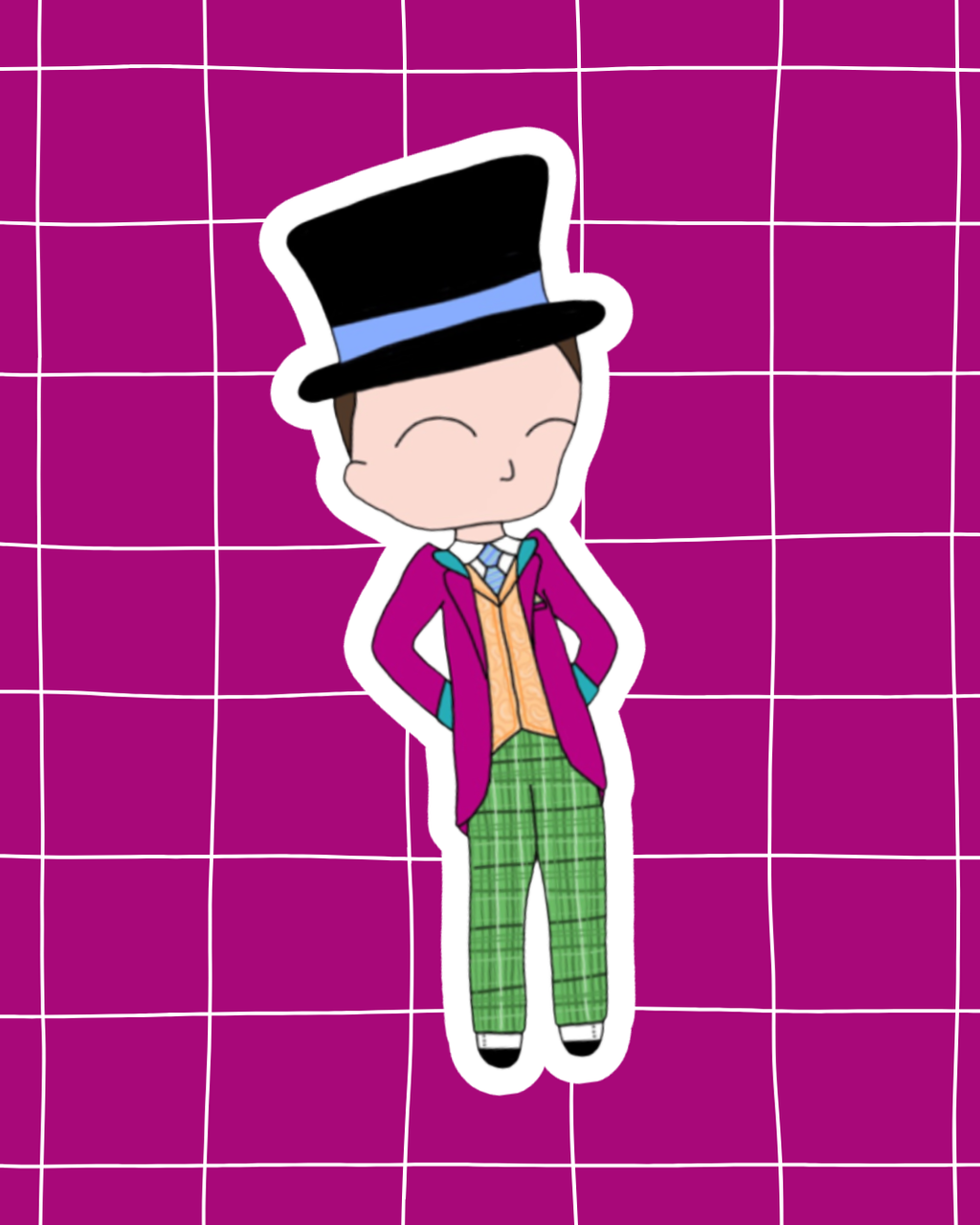 Charlie and the Chocolate Factory the Musical Inspired Vinyl Sticker | Willy Wonka – Perfect for Laptops, Water Bottles, Scrapbooks & More