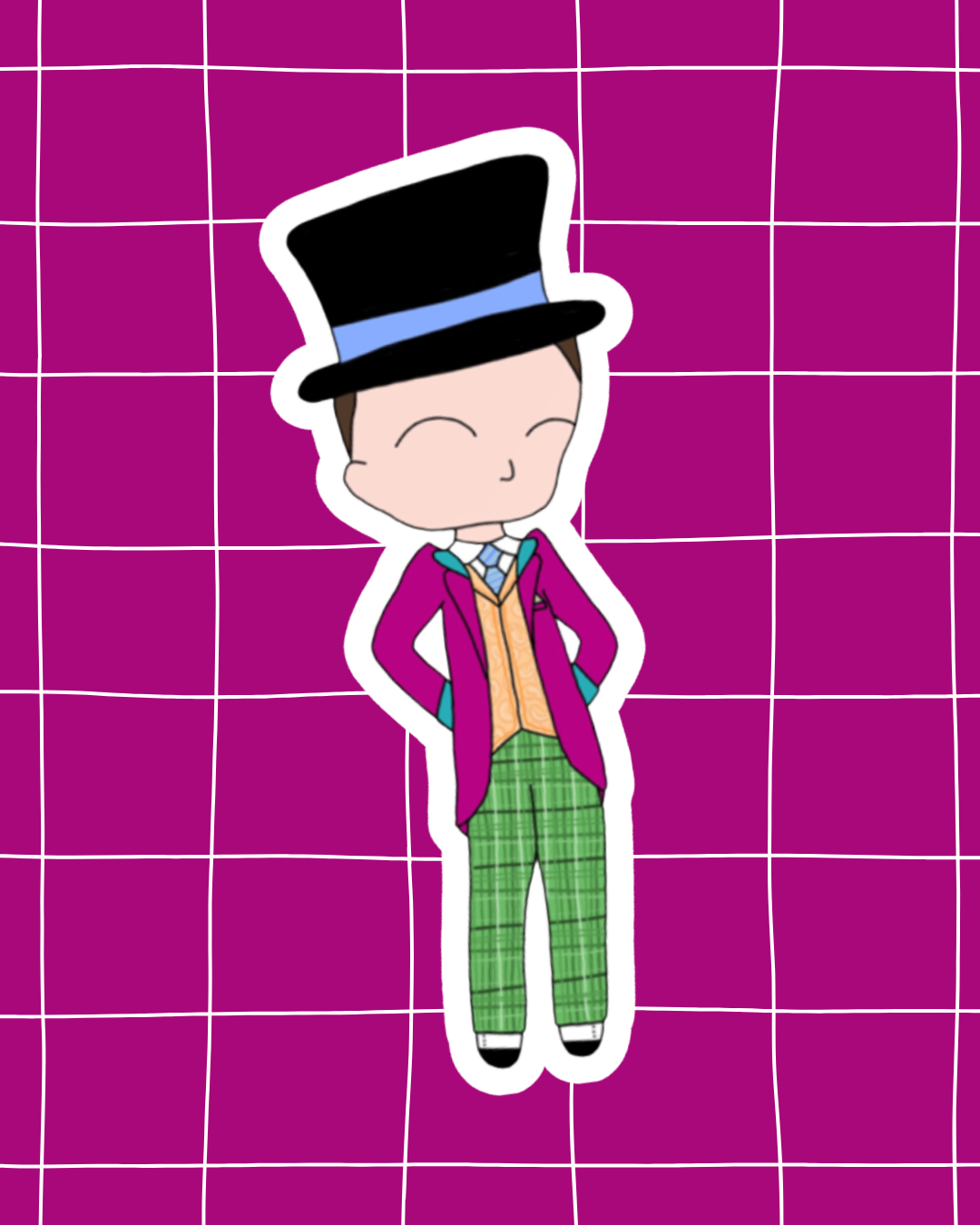 Charlie and the Chocolate Factory the Musical Inspired Vinyl Sticker | Willy Wonka – Perfect for Laptops, Water Bottles, Scrapbooks & More