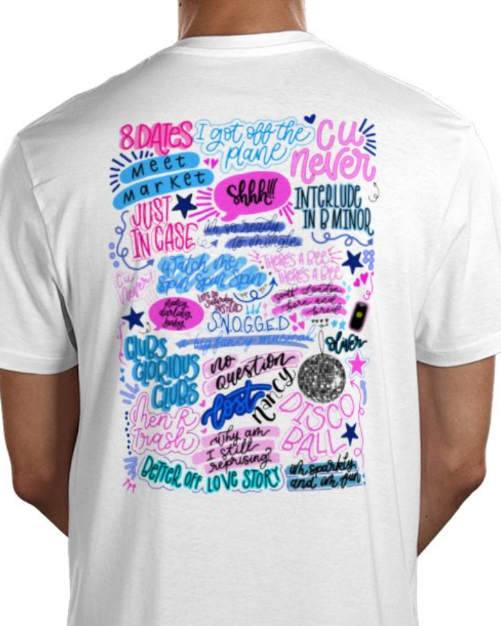 Why am I so single? the musical inspired Hand-Drawn Artwork T shirt WHITE - Musical Theatre Clothing