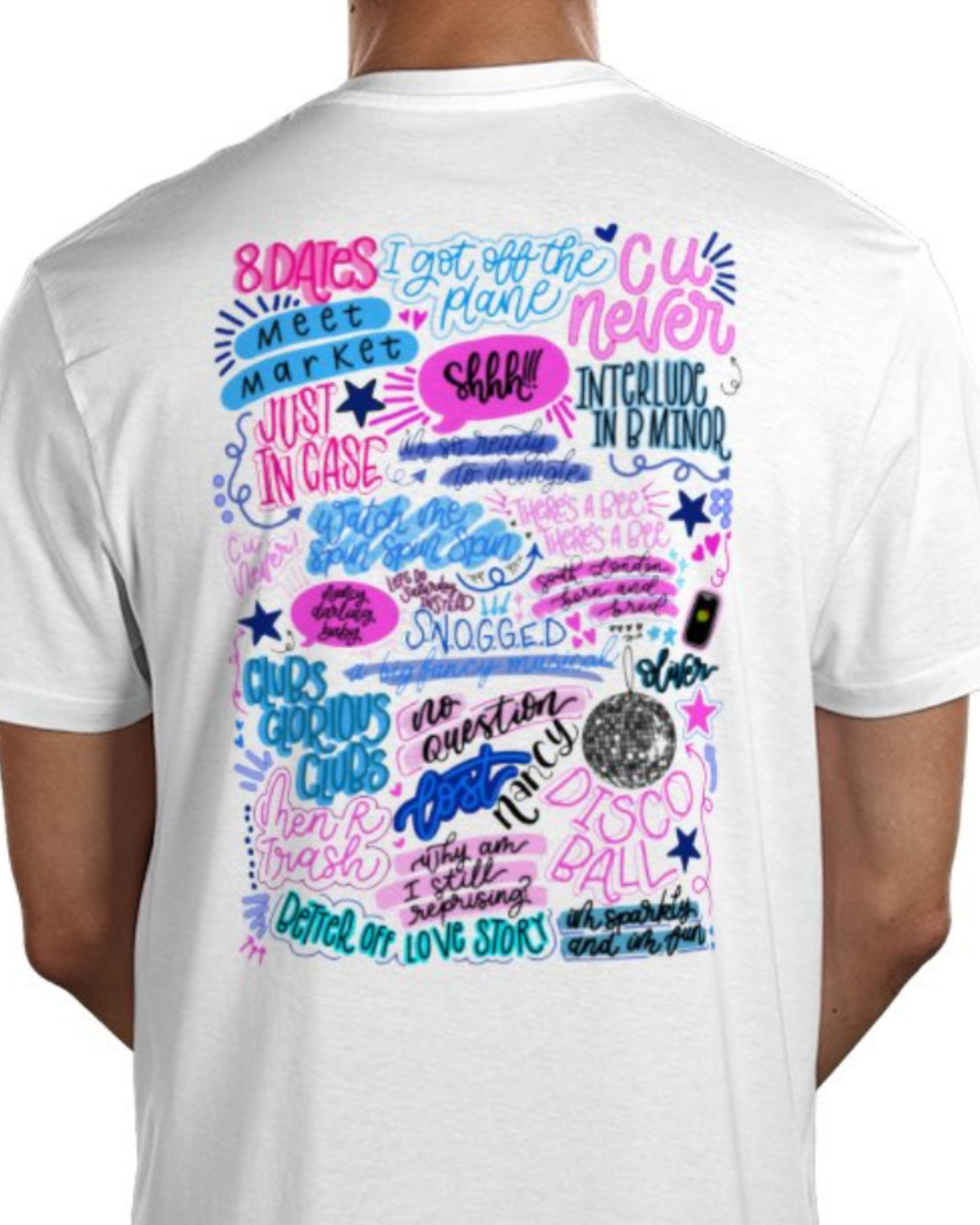 Why am I so single? the musical inspired Hand-Drawn Artwork T shirt WHITE - Musical Theatre Clothing