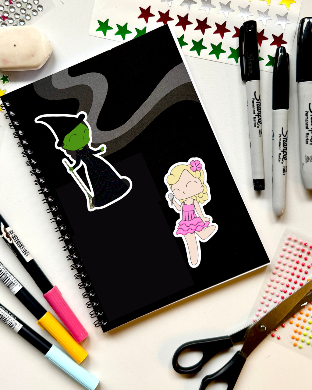 Wicked the Musical Inspired Vinyl Sticker – Elphaba | Perfect for Laptops, Water Bottles, Scrapbooks & More