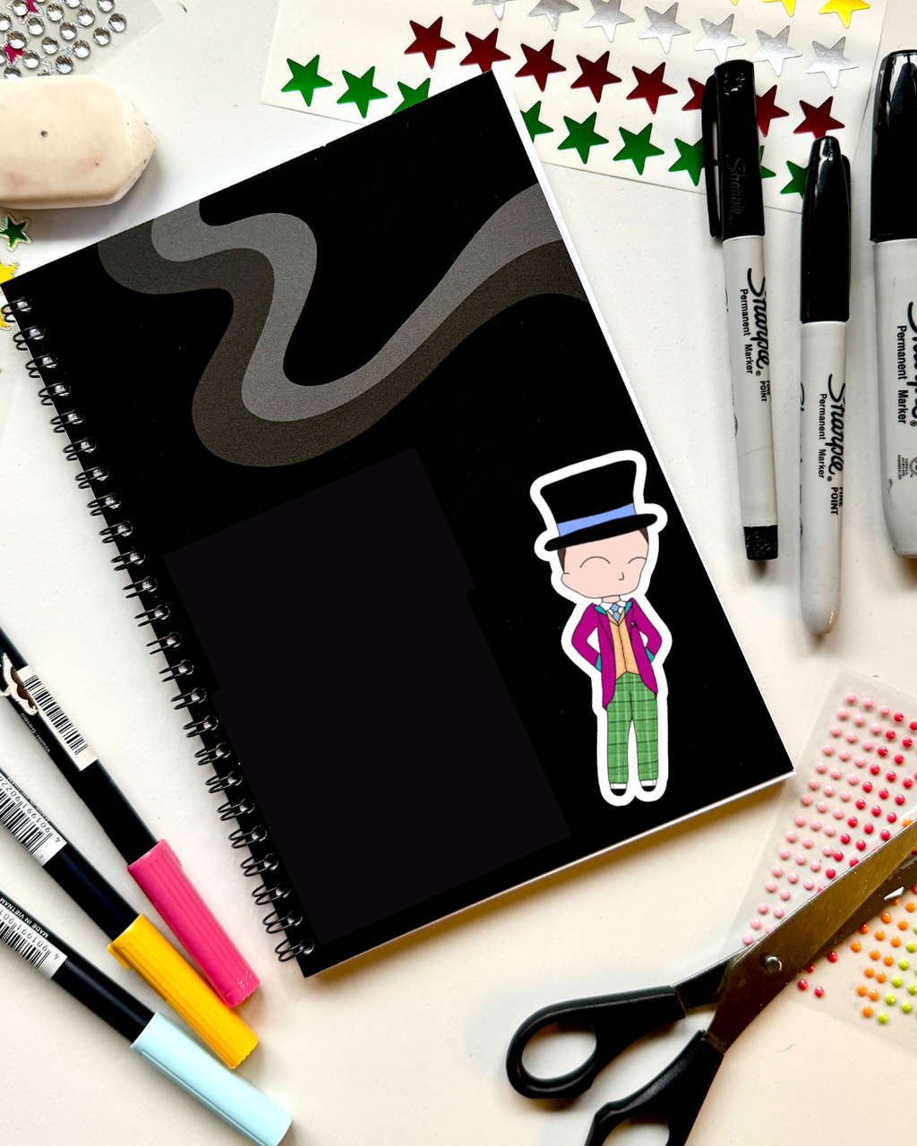 Charlie and the Chocolate Factory the Musical Inspired Vinyl Sticker | Willy Wonka – Perfect for Laptops, Water Bottles, Scrapbooks & More