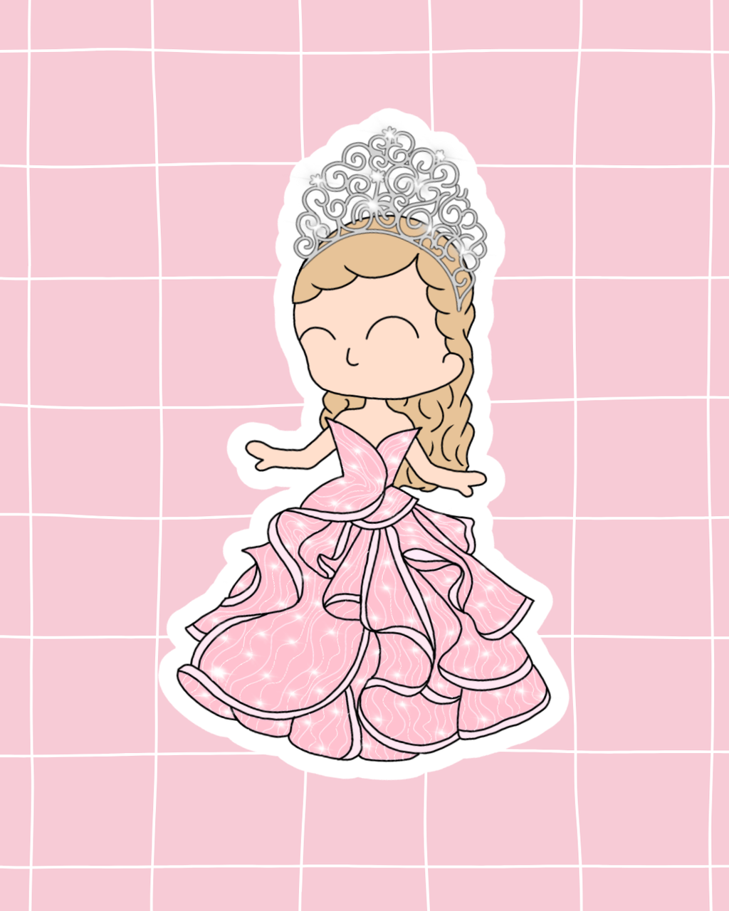 Wicked the Movie Inspired Vinyl Sticker |Glinda – Perfect for Laptops, Water Bottles, Scrapbooks & More