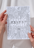 Six the Musical Colouring Sheet - Musical Inspired gift