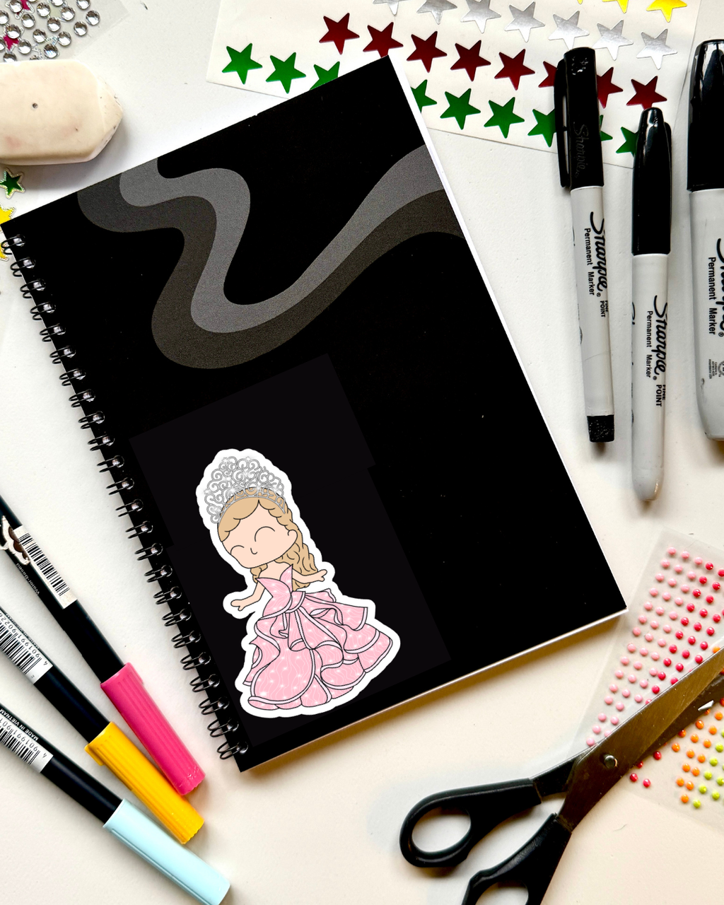 Wicked the Movie Inspired Vinyl Sticker |Glinda – Perfect for Laptops, Water Bottles, Scrapbooks & More