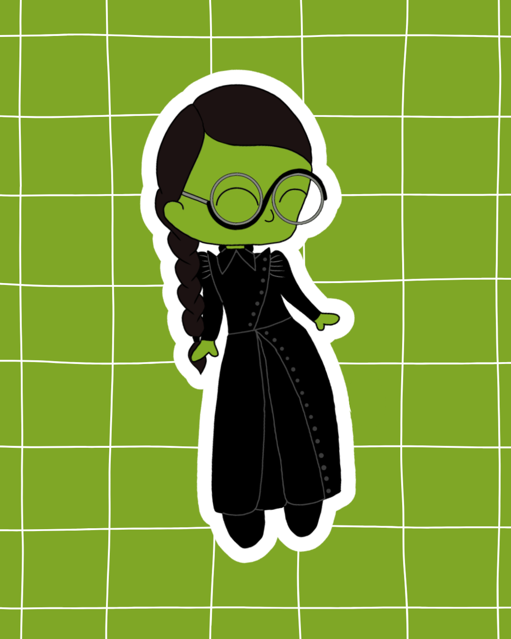 Wicked the Movie Inspired Vinyl Sticker | Elphaba – Perfect for Laptops, Water Bottles, Scrapbooks & More