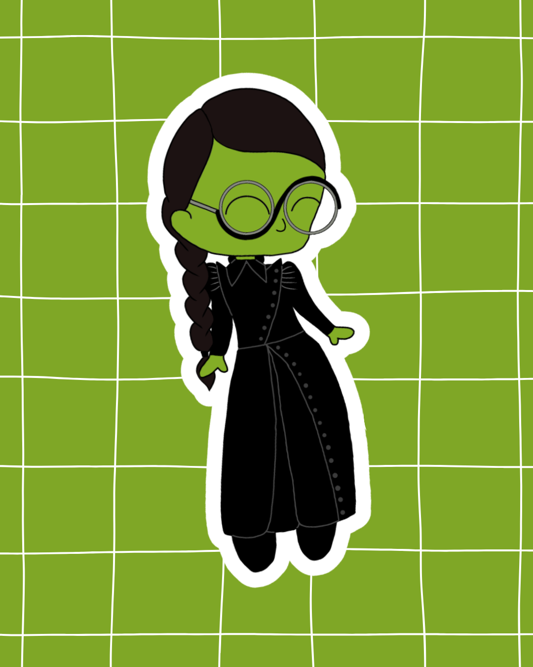 Wicked the Movie Inspired Vinyl Sticker | Elphaba – Perfect for Laptops, Water Bottles, Scrapbooks & More