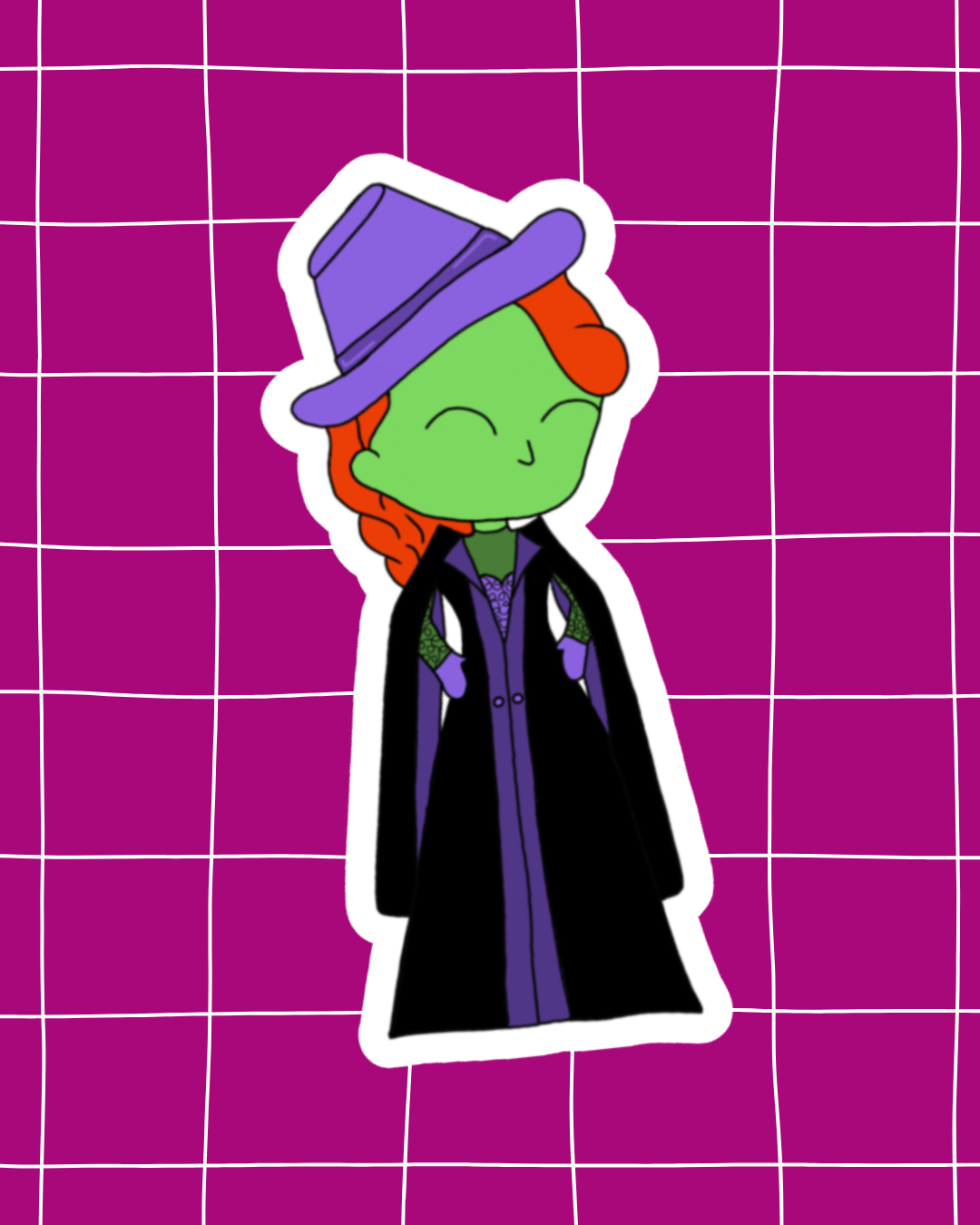 Wizard of Oz the Musical Inspired Vinyl Sticker – Wicked Witch | Perfect for Laptops, Water Bottles, Scrapbooks & More