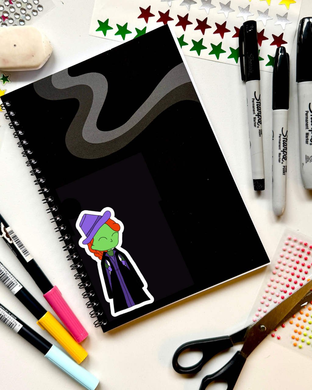 Wizard of Oz the Musical Inspired Vinyl Sticker – Wicked Witch | Perfect for Laptops, Water Bottles, Scrapbooks & More