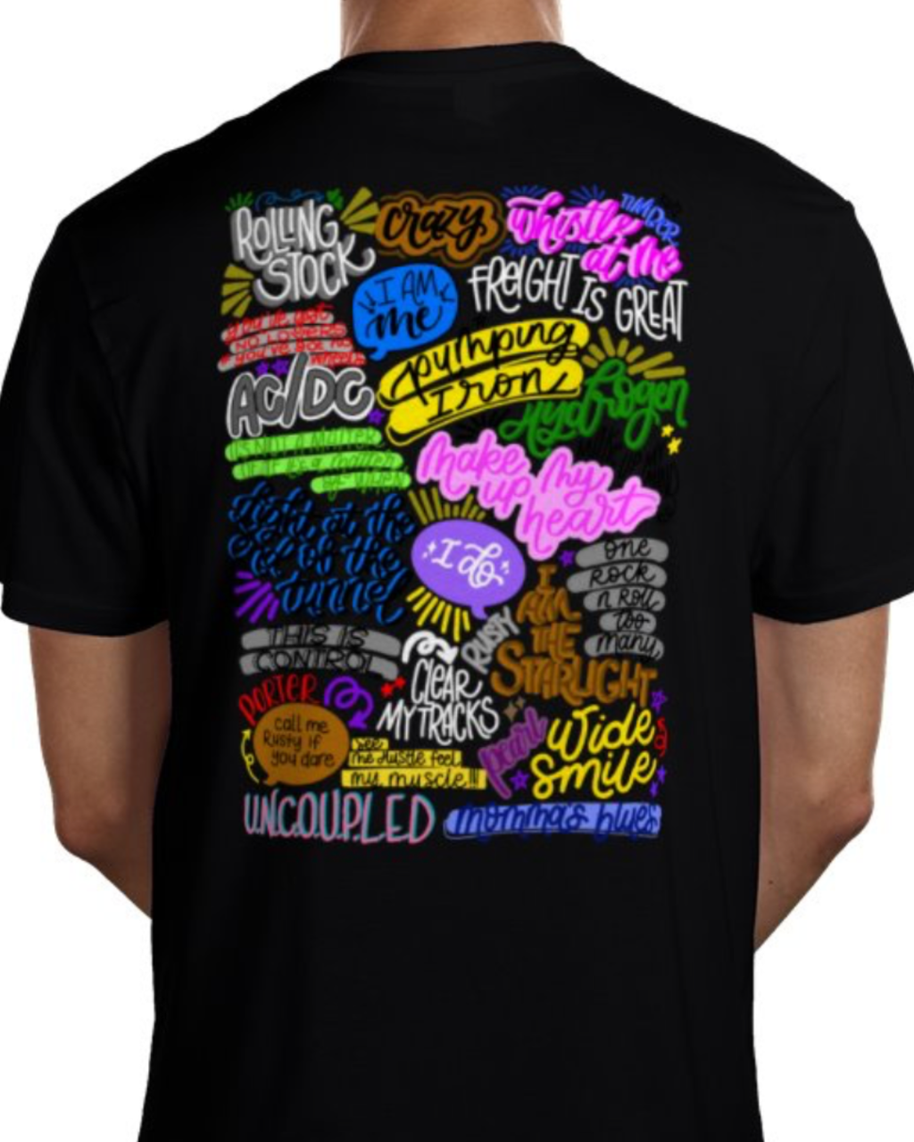 Starlight Express the musical inspired Hand-Drawn Artwork T shirt BLACK - Musical Theatre Clothing