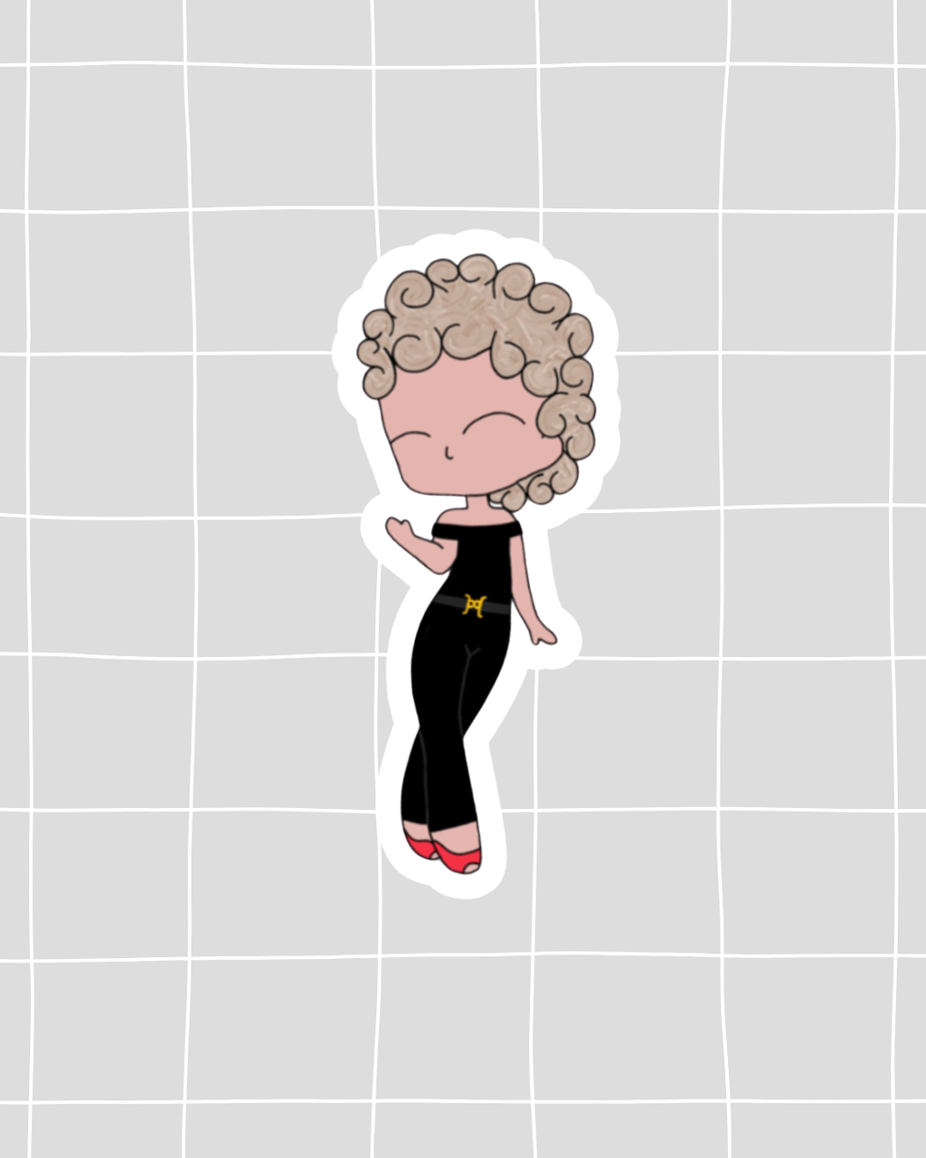 Grease the Musical Inspired Vinyl Sticker – Sandy |  Perfect for Laptops, Water Bottles, Scrapbooks & More