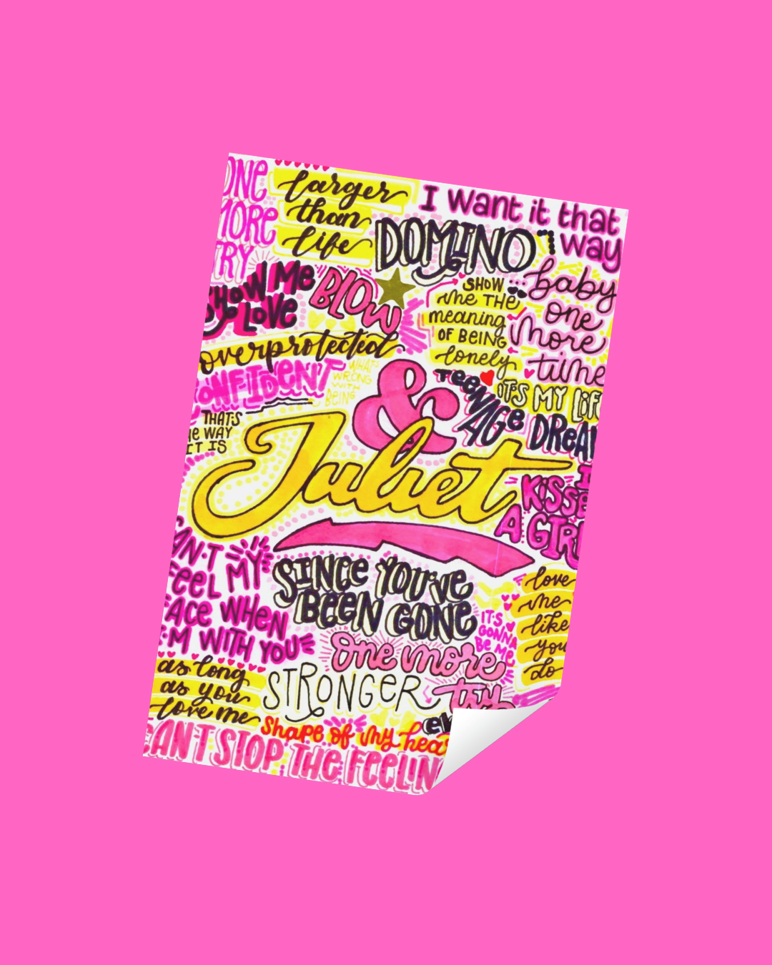 & Juliet Inspired Vinyl Poster Sticker – Perfect for Laptops, Water Bottles, Scrapbooks & More
