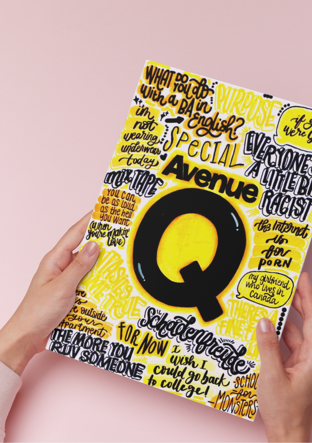 Avenue Q - Musical Inspired Glossy Print - Originally Hand Drawn