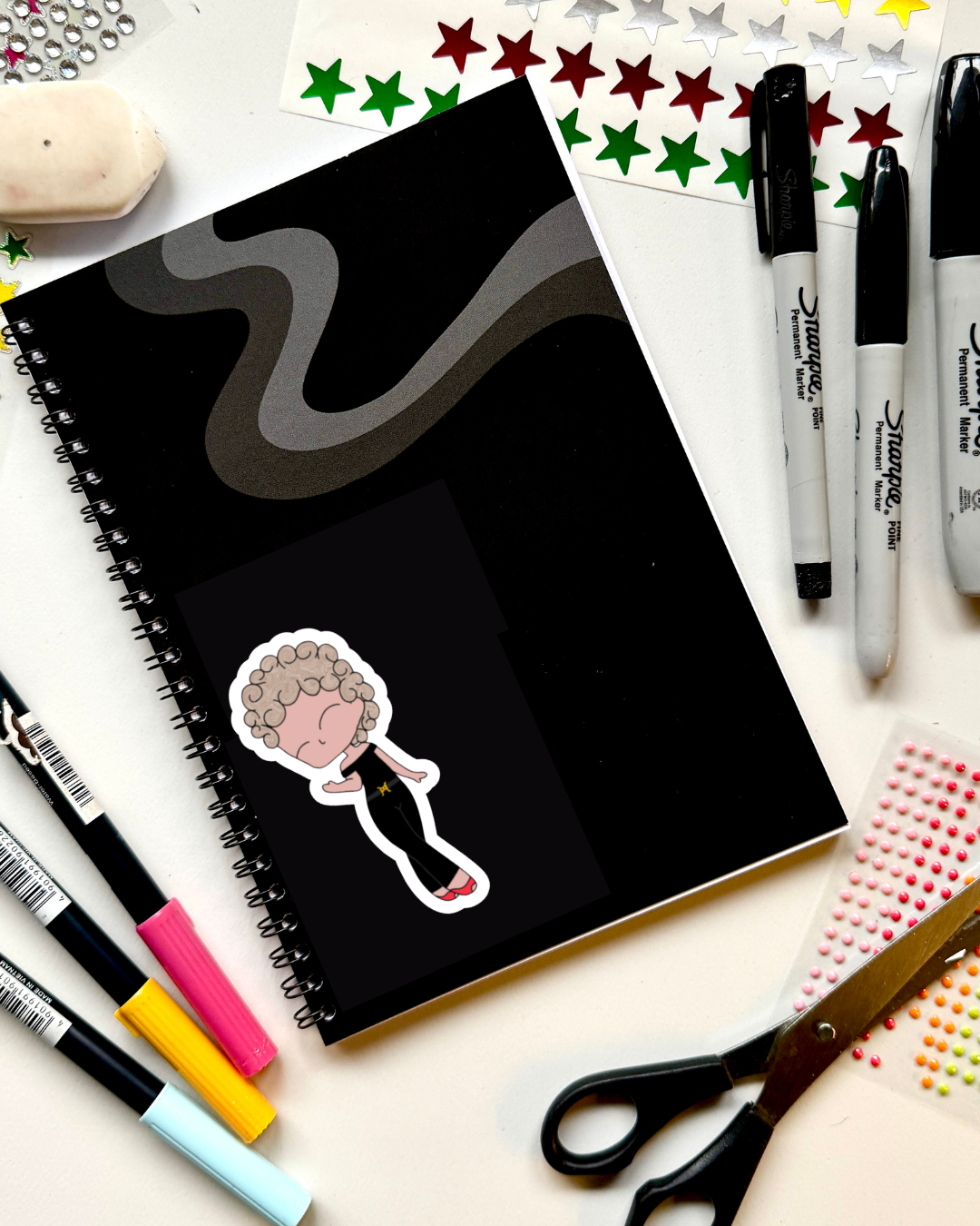 Grease the Musical Inspired Vinyl Sticker – Sandy |  Perfect for Laptops, Water Bottles, Scrapbooks & More