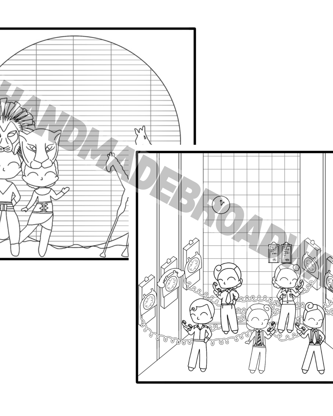 Paint the Stage - 16 Page Colouring Book - Volume 1