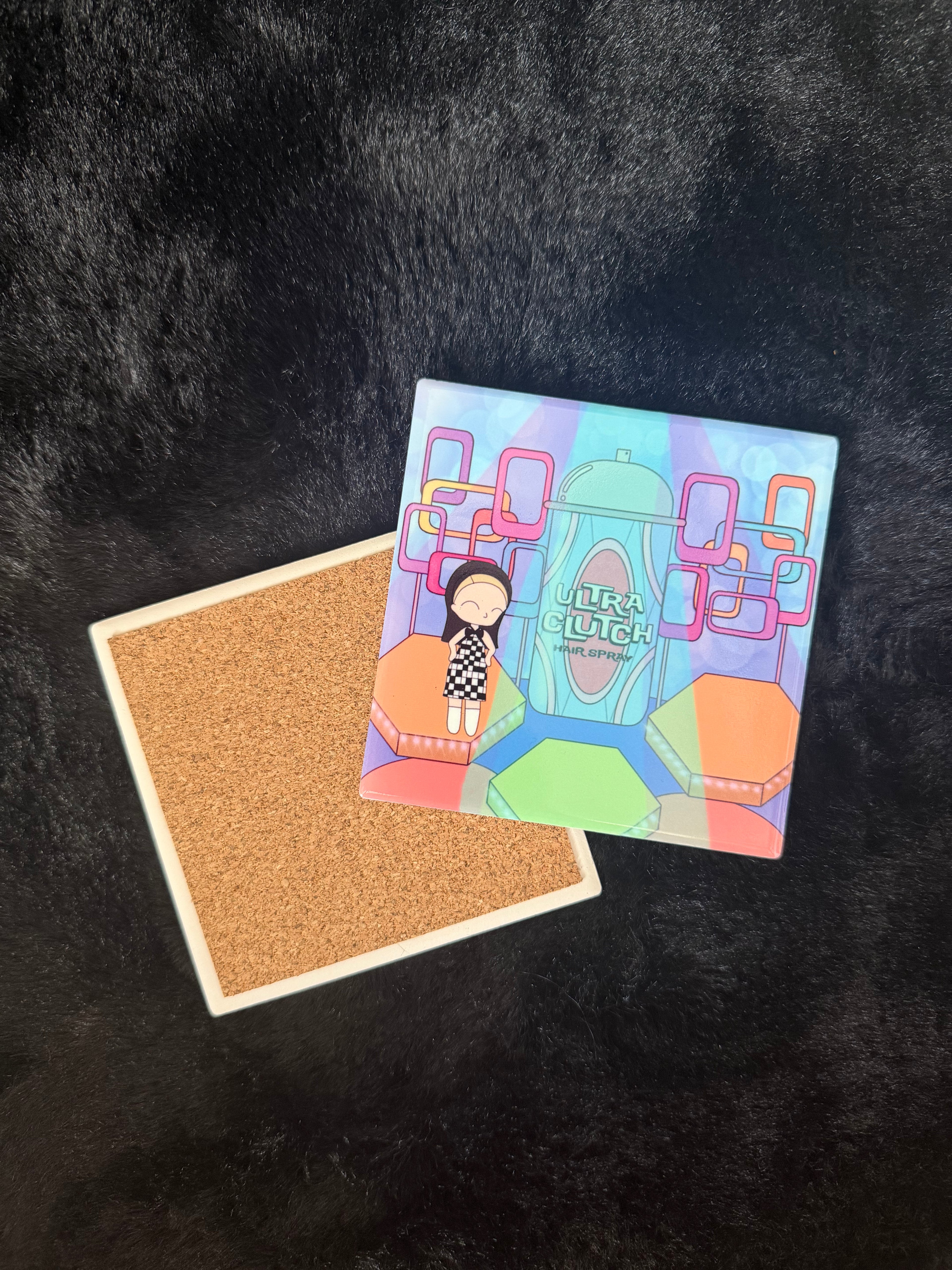 Hairspray Inspired Hand Pressed Coaster