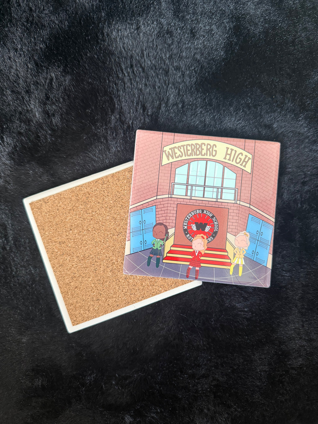 Heathers Inspired Hand Pressed Coaster