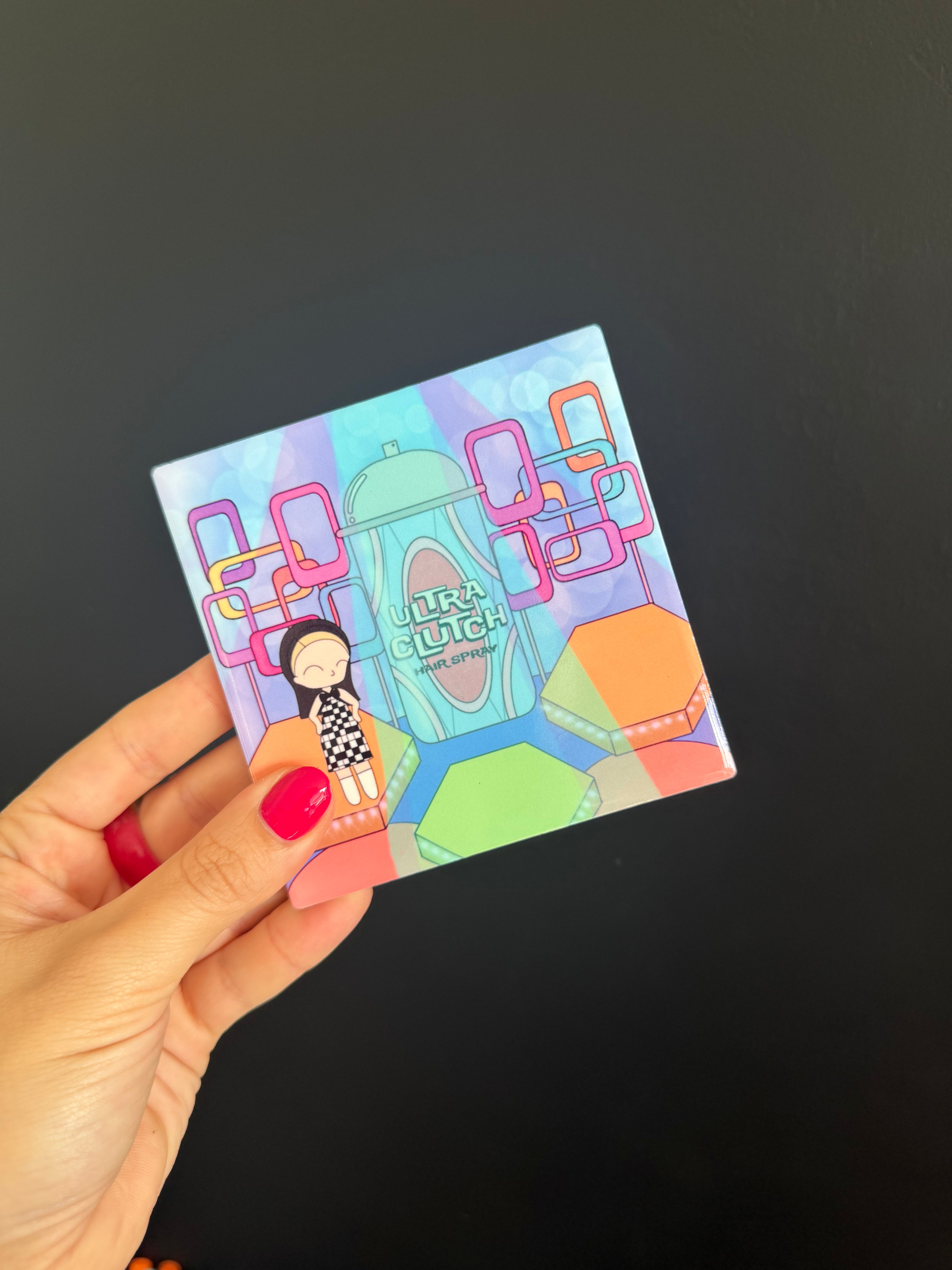 Hairspray Inspired Hand Pressed Coaster