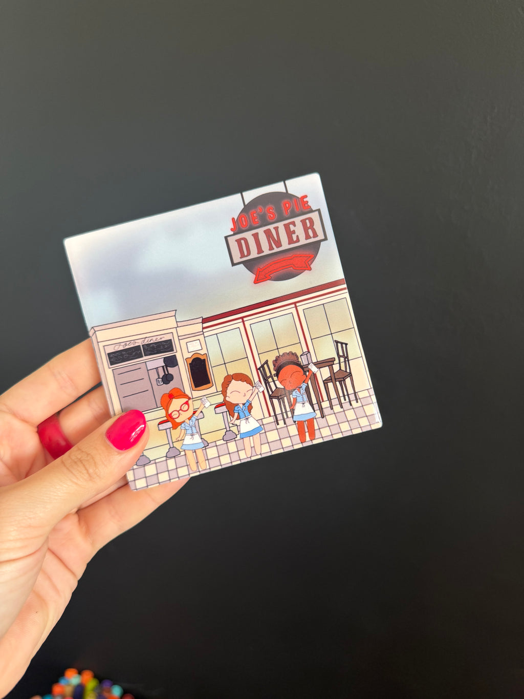 Waitress Inspired Hand Pressed Coaster
