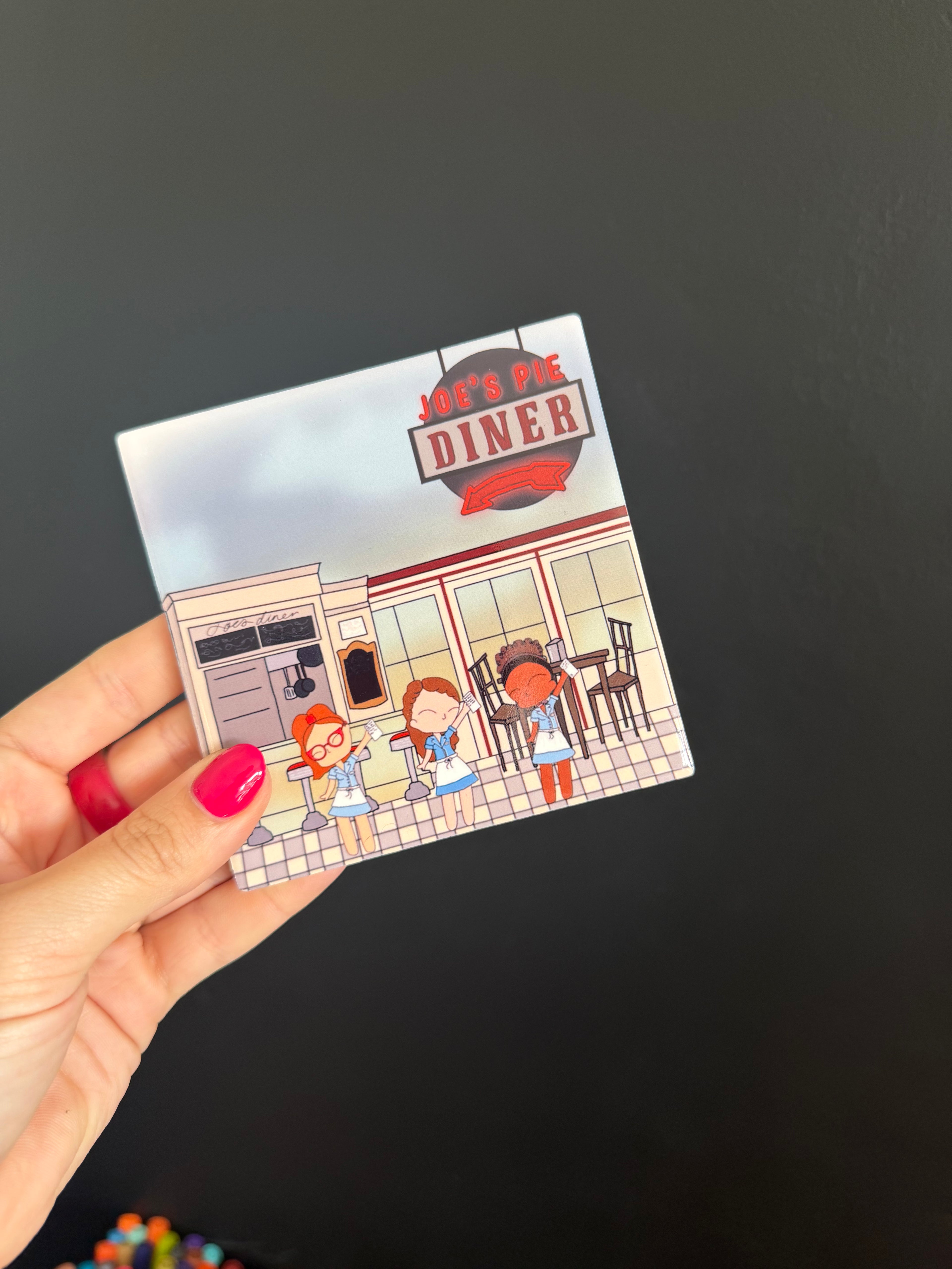 Waitress Inspired Hand Pressed Coaster