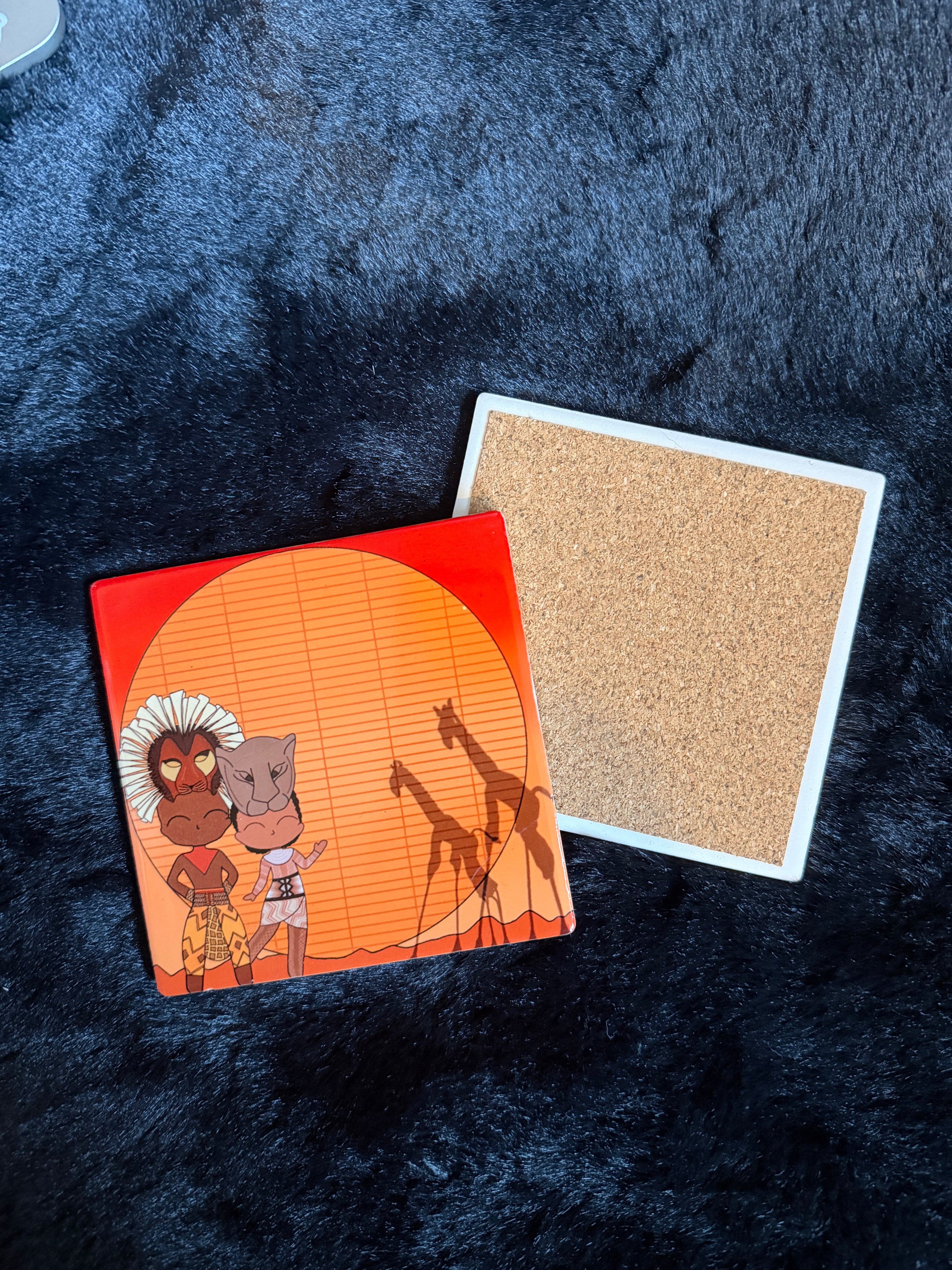 Lion King the Musical Inspired Hand Pressed Coaster