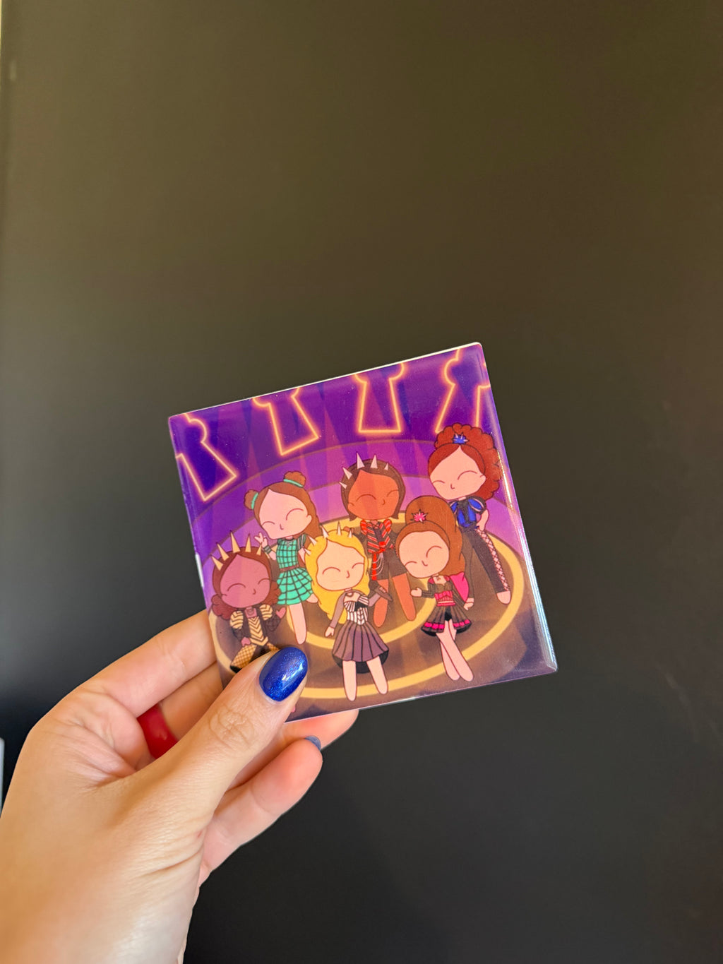 Six the Musical Inspired Hand Pressed Coaster