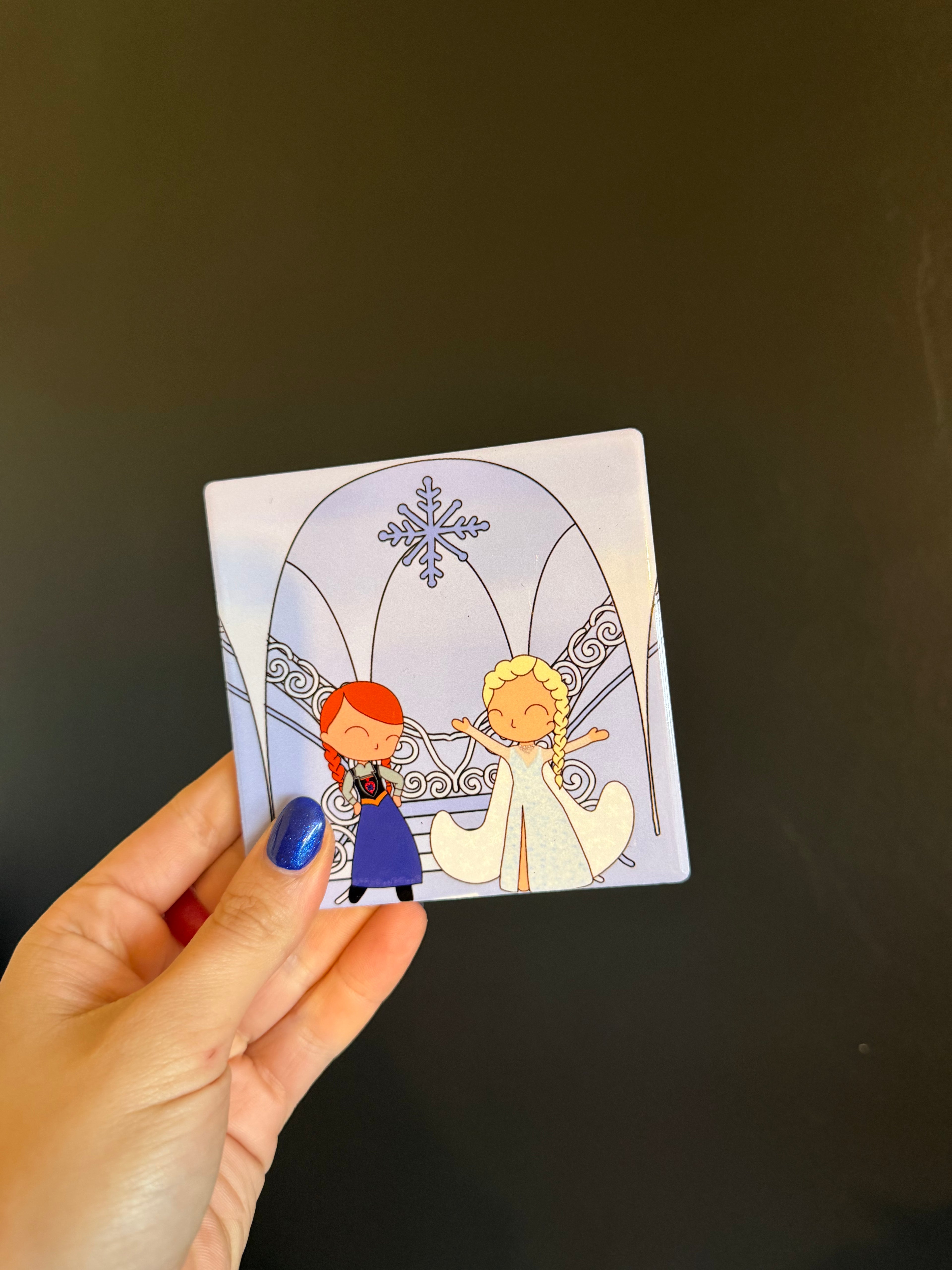 Frozen the Musical Inspired Hand Pressed Coaster