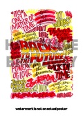 Back to the Future- Musical Inspired Glossy Print - Originally Hand Drawn