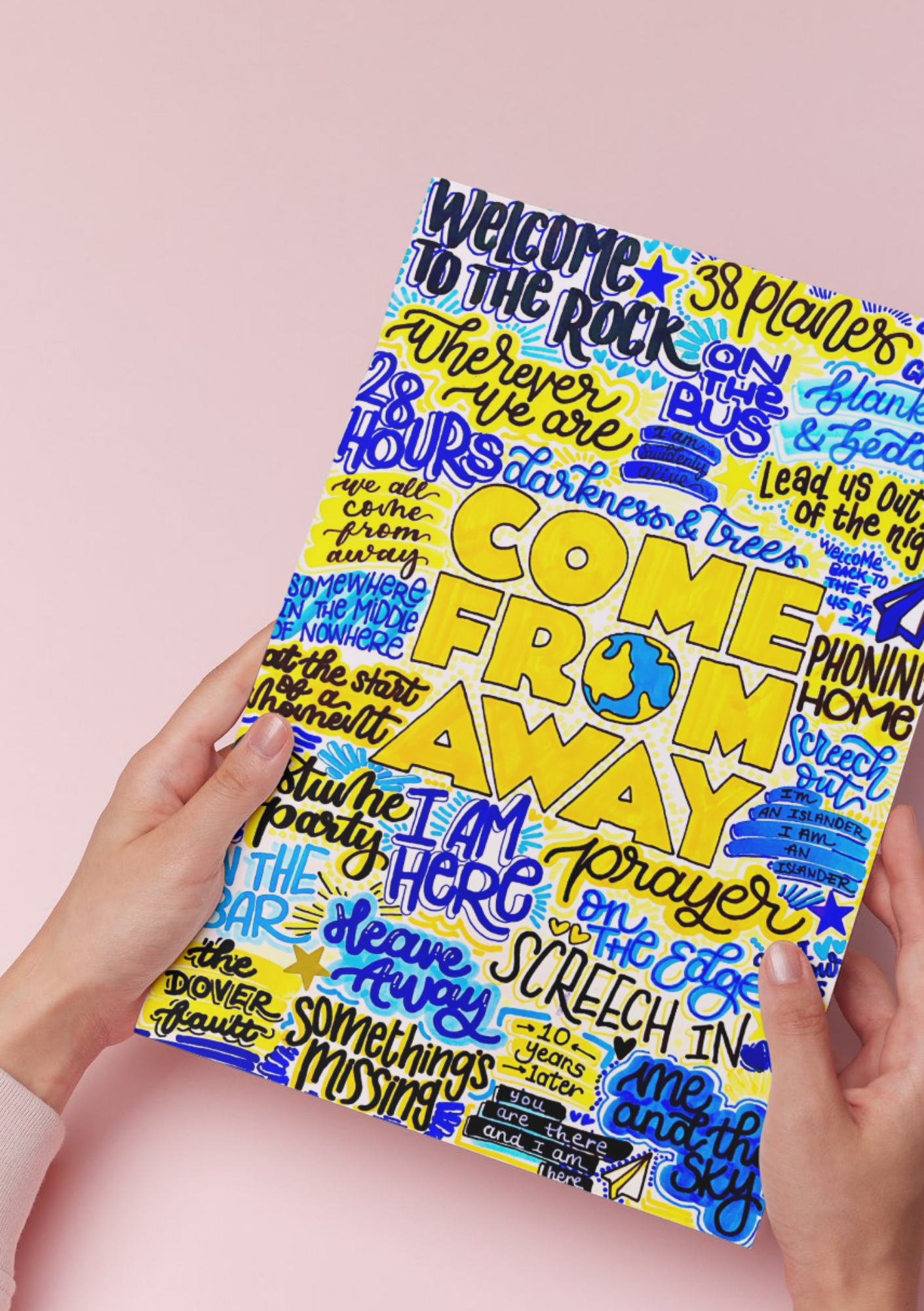 Come from away- Musical Inspired Glossy Print - Originally Hand Drawn