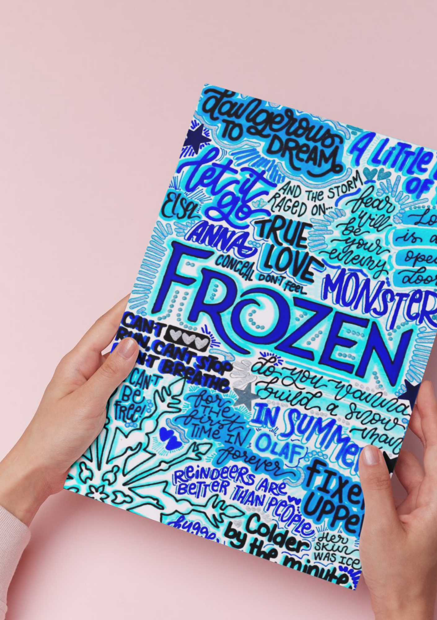 Frozen - Musical Inspired Glossy Print - Originally Hand Drawn