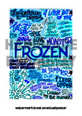 Frozen - Musical Inspired Glossy Print - Originally Hand Drawn