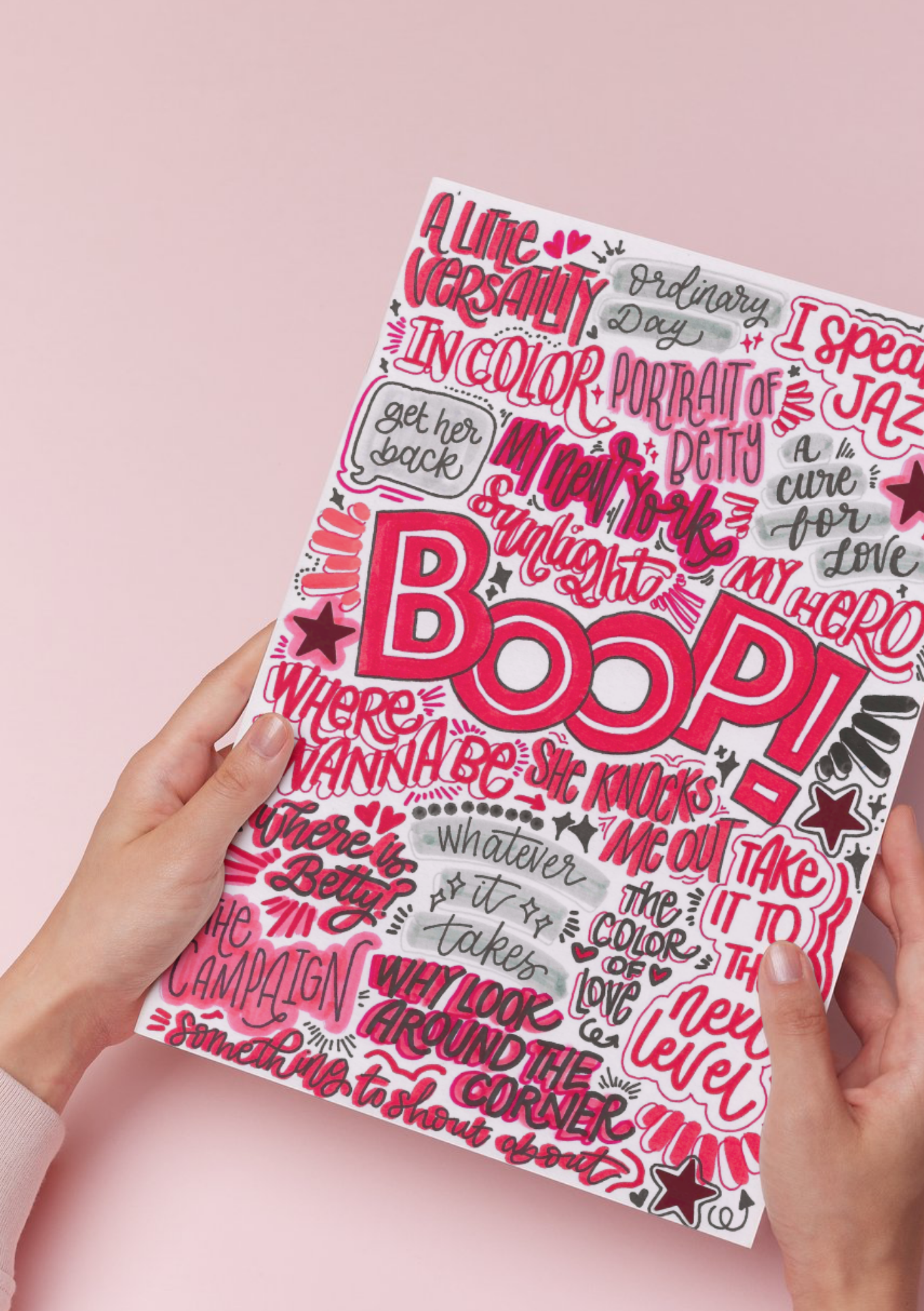 Mean Girls SWIRL poster- Musical Inspired Glossy Print - Originally Hand Drawn