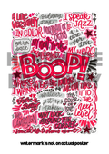 Mean Girls SWIRL poster- Musical Inspired Glossy Print - Originally Hand Drawn