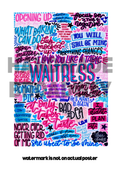 Waitress- Musical Inspired Glossy Print - Originally Hand Drawn