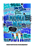 Mamma Mia- Musical Inspired Glossy Print - Originally Hand Drawn