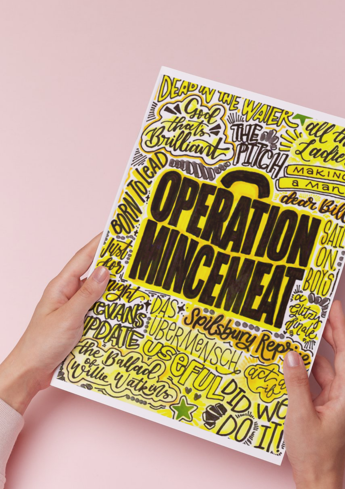 Operation Mincemeat- Musical Inspired Glossy Print - Originally Hand Drawn