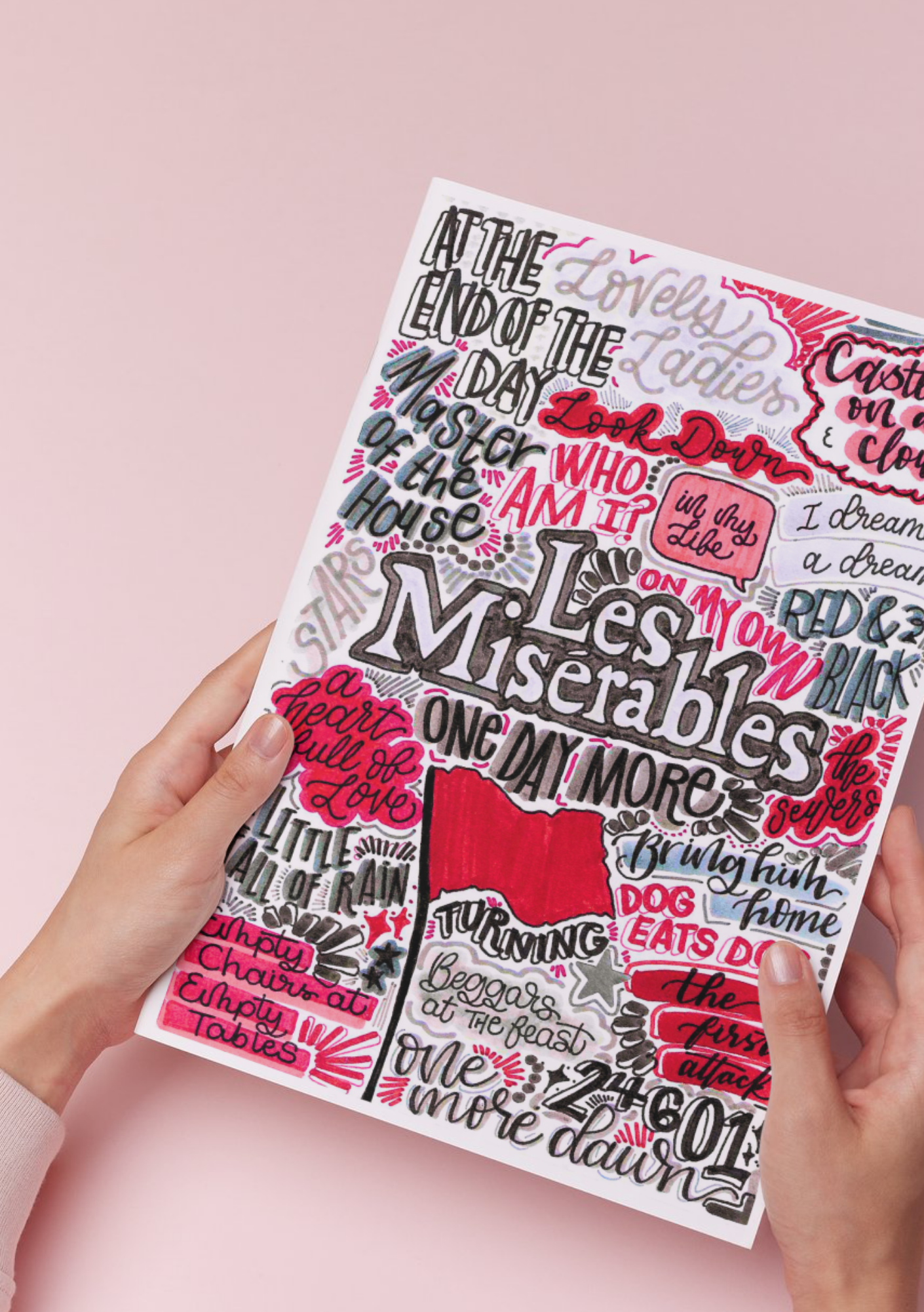 Les Misérables- Musical Inspired Glossy Print - Originally Hand Drawn