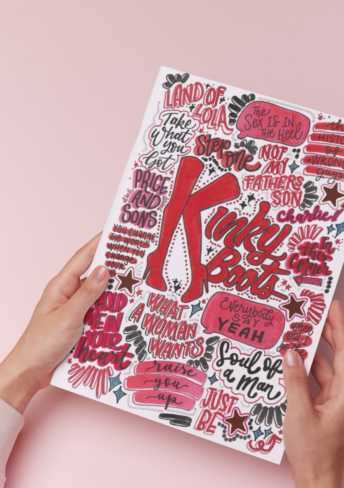 Kinky Boots- Musical Inspired Glossy Print - Originally Hand Drawn