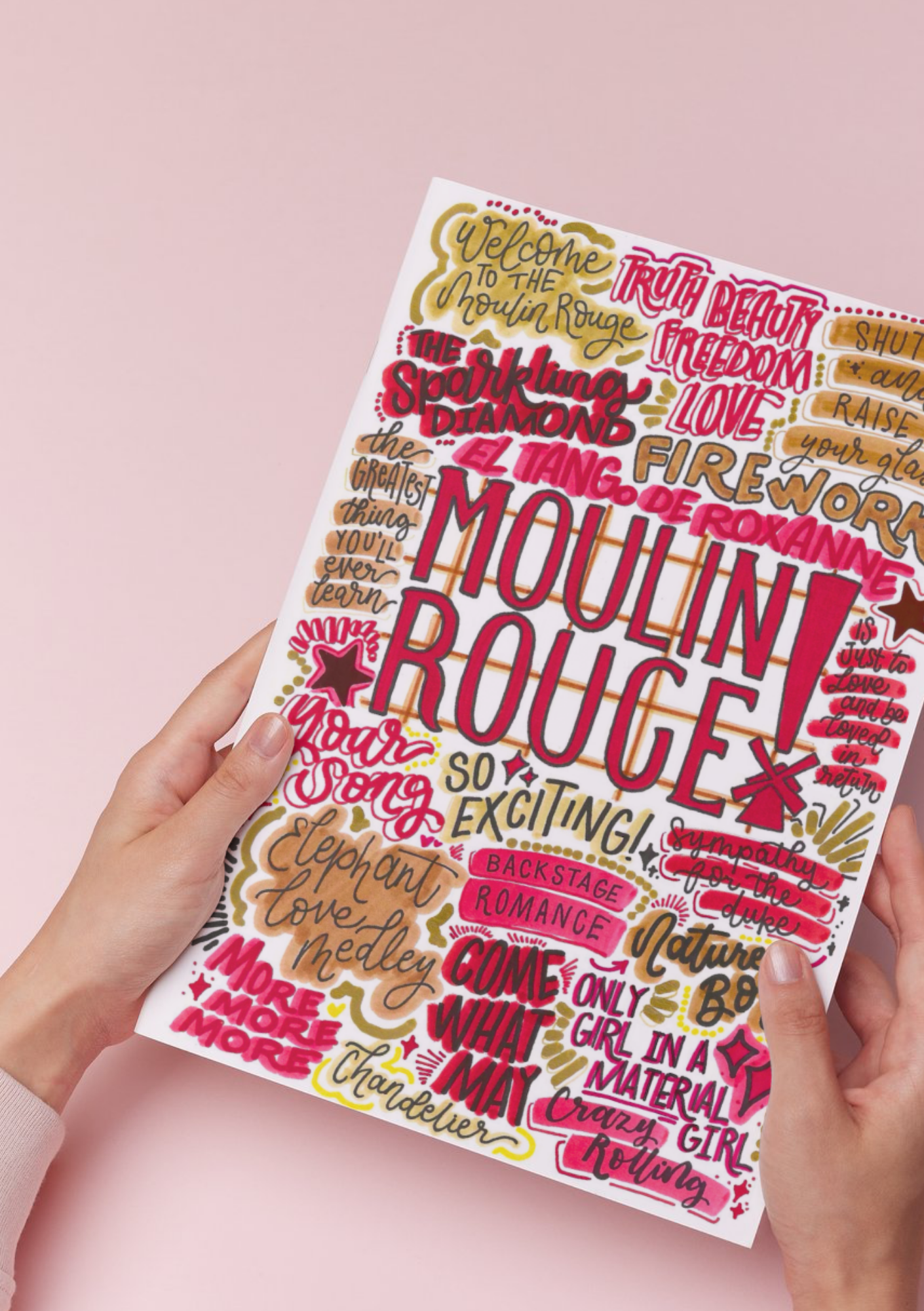Moulin Rouge- Musical Inspired Glossy Print - Originally Hand Drawn