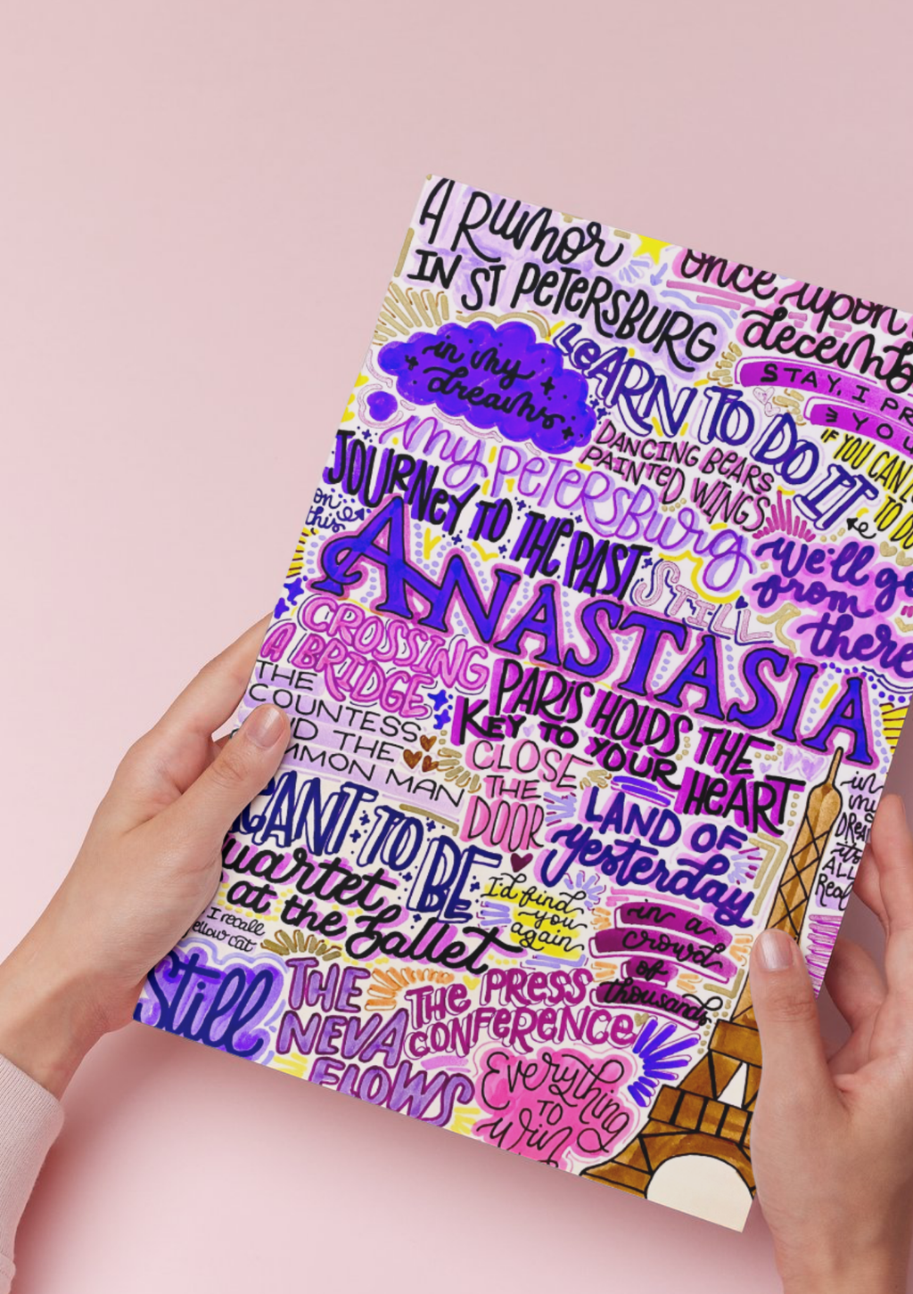 Anastasia- Musical Inspired Glossy Print - Originally Hand Drawn