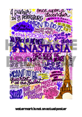 Anastasia- Musical Inspired Glossy Print - Originally Hand Drawn
