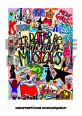 I'd rather be watching musicals- Musical Inspired Glossy Print - Originally Hand Drawn